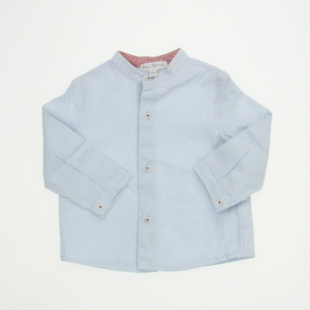 Fina Ejerique Boys Baby Blue Long Sleeve Shirt size: 12 Months